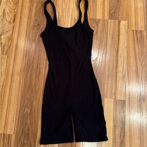 Love Tree Black Chemise with Scoop Neckline